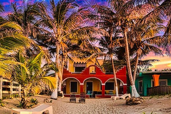Beachfront Hacienda Del Cuyo Groundfloor Eksteriør bilde